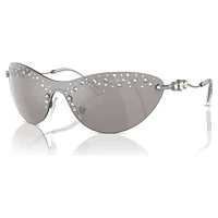 Sunglasses, Mask, Silver Tone by SWAROVSKI