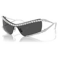 Sunglasses, Mask, Grey by SWAROVSKI