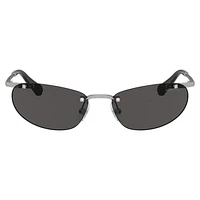 Sunglasses, Oval shape, Black by SWAROVSKI