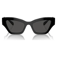 Sunglasses, Cat-Eye shape, Black by SWAROVSKI