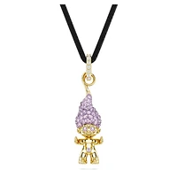 Good Luck Trolls pendant, Troll, Purple, Gold-tone plated by SWAROVSKI