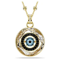 Symbolica pendant, Evil eye, Medium, Multicoloured, Gold-tone plated by SWAROVSKI