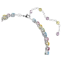 Gema choker, Mixed cuts, Multicoloured, Rhodium plated by SWAROVSKI