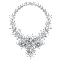 Galaxy necklace, Lab-grown diamonds 156.62 ct tw, Mixed cuts, 18K white gold by SWAROVSKI