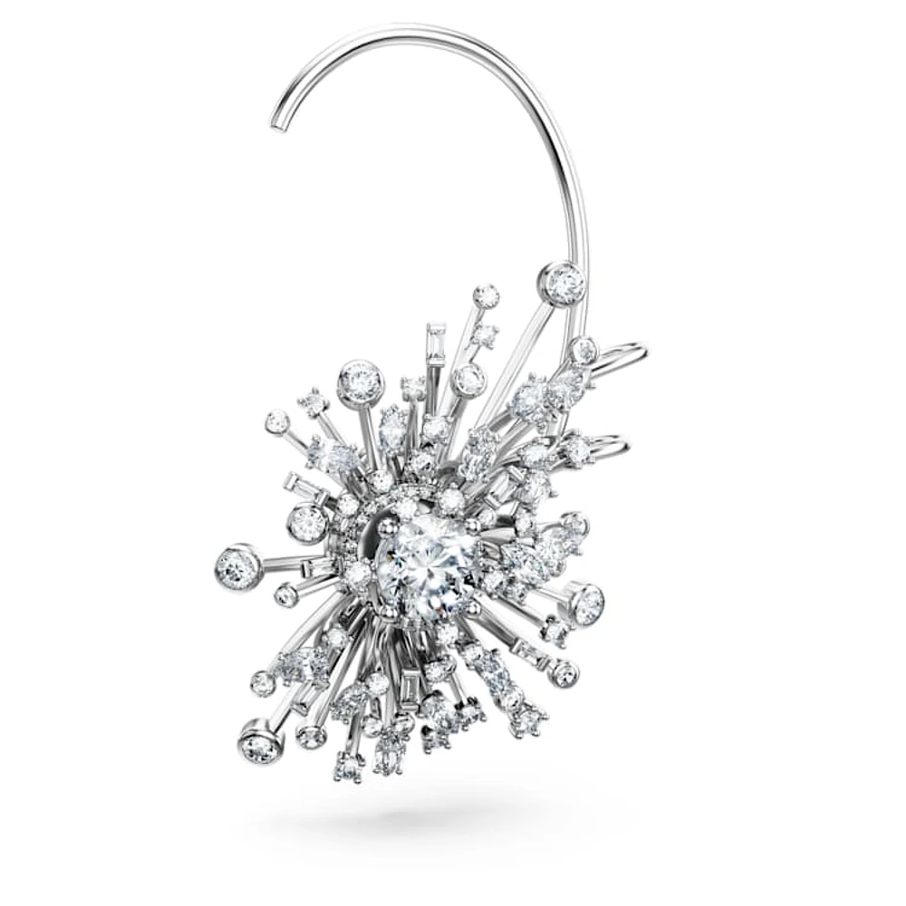 Galaxy earrings, Lab-grown diamonds 14.67 ct tw, Mixed cuts, 18K white gold by SWAROVSKI