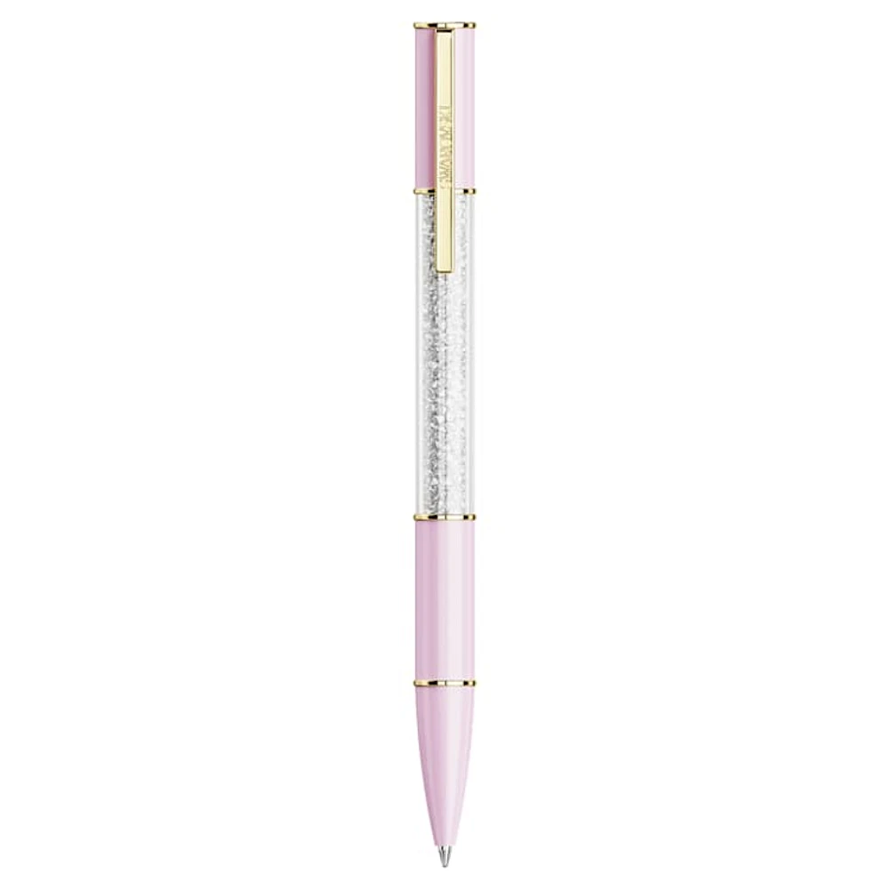 Crystalline Lustre ballpoint pen, Pink, Gold-tone plated by SWAROVSKI