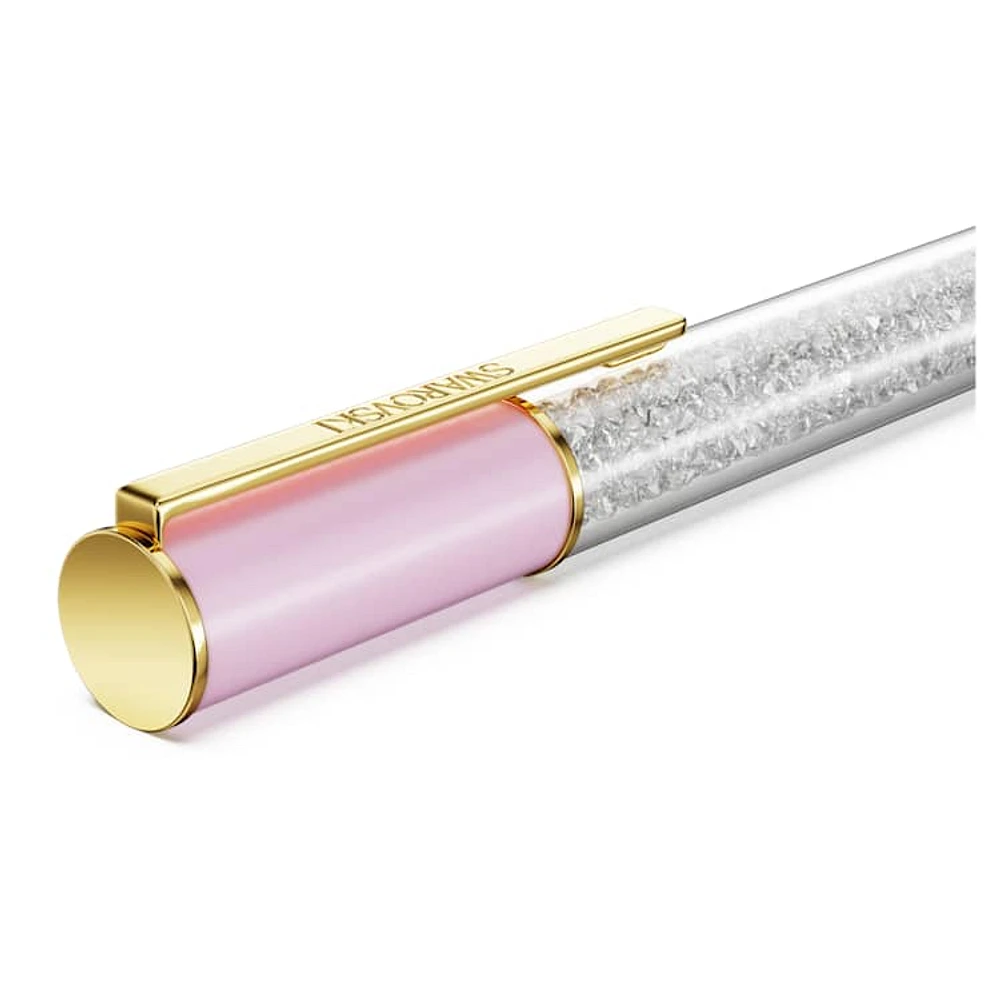 Crystalline Lustre ballpoint pen, Pink, Gold-tone plated by SWAROVSKI