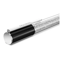 Crystalline Lustre ballpoint pen, Black, Rhodium plated by SWAROVSKI