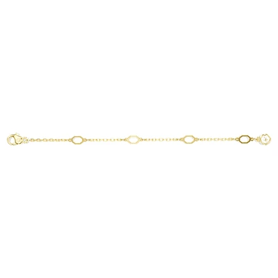 Imber extender, White, Gold-tone plated by SWAROVSKI