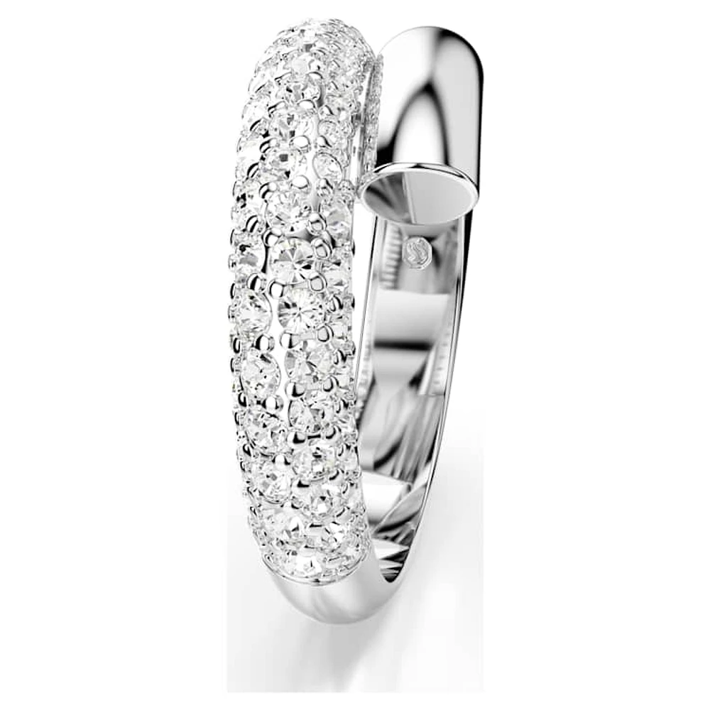 Dextera ring, White, Rhodium plated by SWAROVSKI