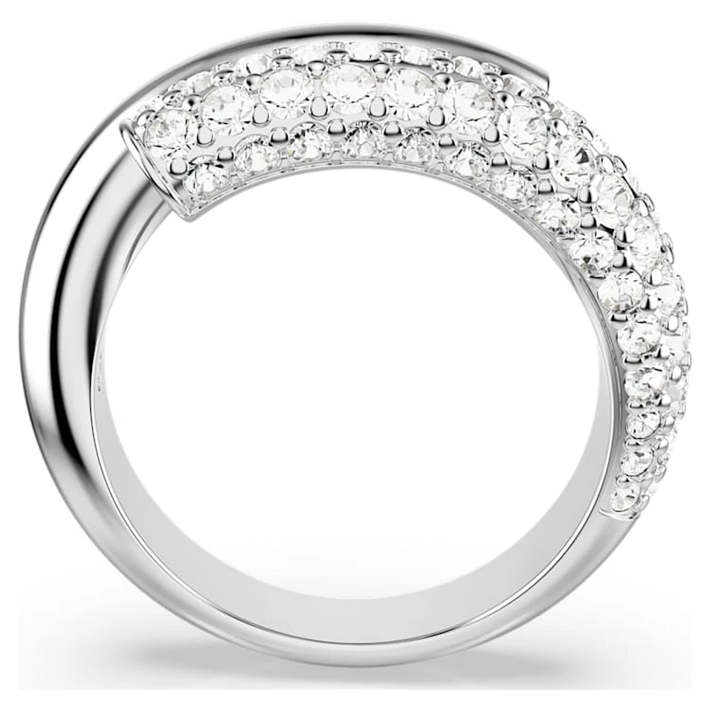 Dextera ring, White, Rhodium plated by SWAROVSKI