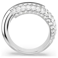 Dextera ring, White, Rhodium plated by SWAROVSKI