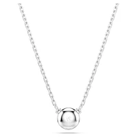 Imber pendant, Round cut, White, Rhodium plated by SWAROVSKI