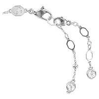 Imber bracelet, Round cut, White, Rhodium plated by SWAROVSKI