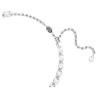 Millenia choker, Octagon cut, White, Rhodium plated by SWAROVSKI