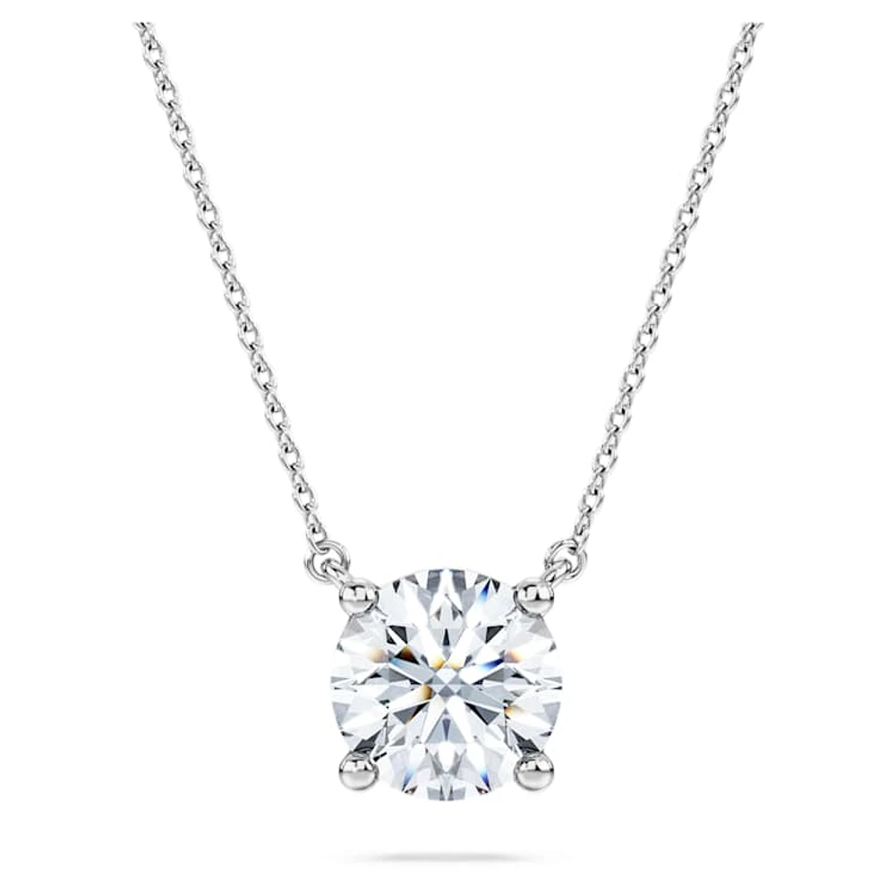 Eternity solitaire pendant, Lab-grown diamonds ct tw, Round cut