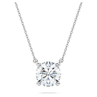 Eternity solitaire pendant, Lab-grown diamonds ct tw, Round cut