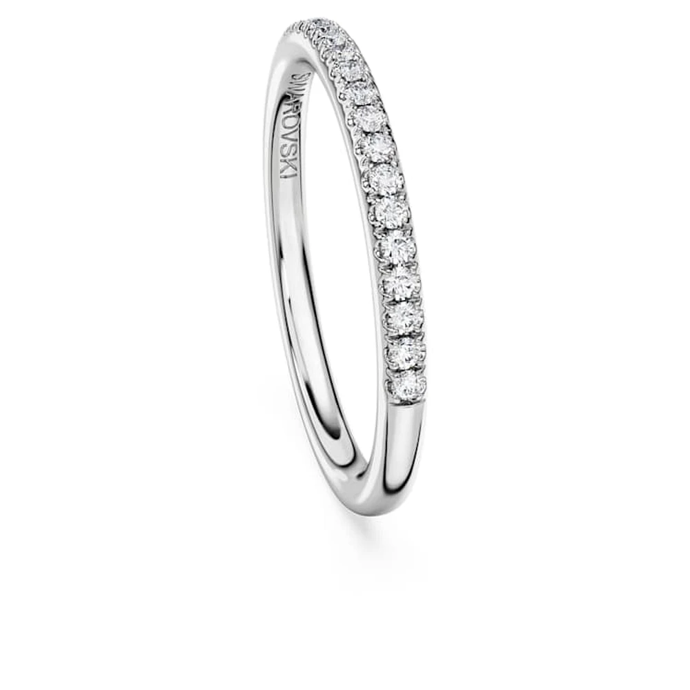 Eternity band ring, Lab-grown diamonds 0.2 ct tw, Round cut, Sterling silver by SWAROVSKI