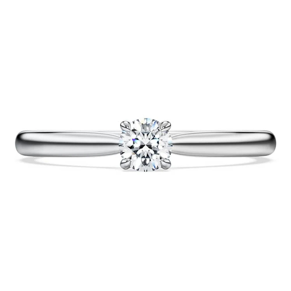 Eternity solitaire ring, Lab-grown diamonds 0.25 ct tw, Round cut, Sterling silver by SWAROVSKI