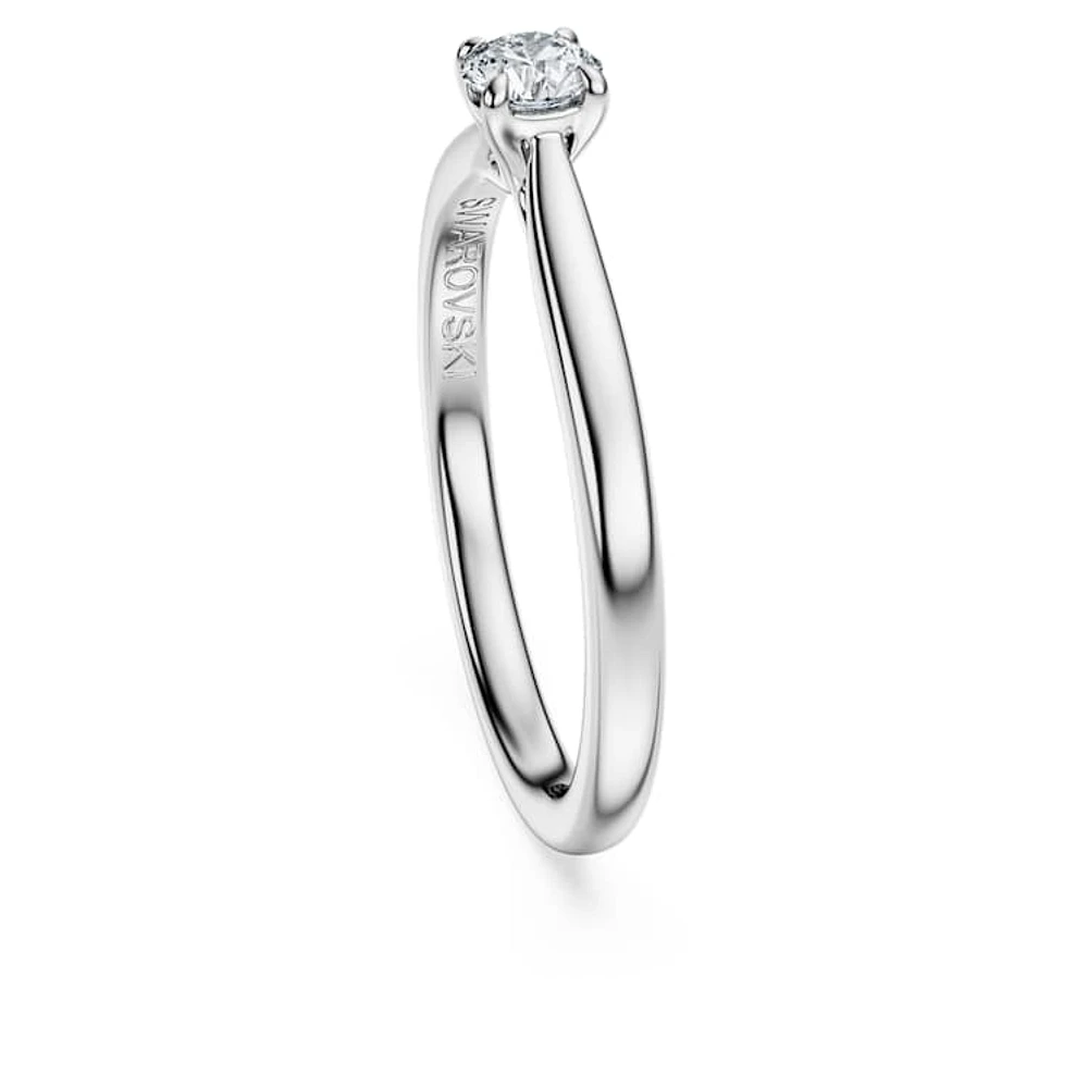 Eternity solitaire ring, Lab-grown diamonds 0.25 ct tw, Round cut, Sterling silver by SWAROVSKI