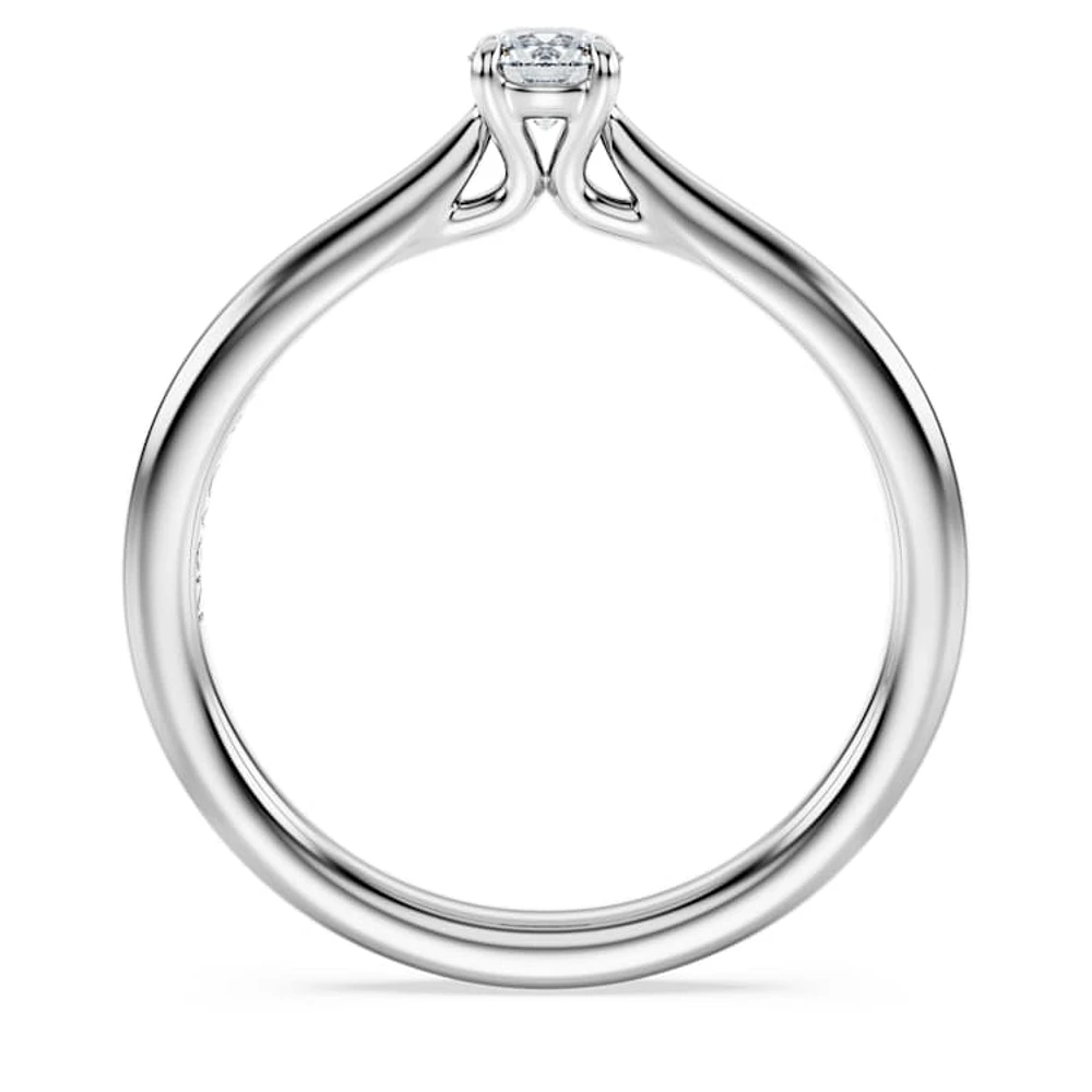 Eternity solitaire ring, Lab-grown diamonds 0.25 ct tw, Round cut, Sterling silver by SWAROVSKI