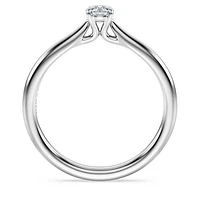 Eternity solitaire ring, Lab-grown diamonds 0.25 ct tw, Round cut, Sterling silver by SWAROVSKI