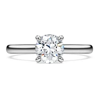 Eternity solitaire ring, Lab-grown diamonds 1 ct tw, Round cut, 14K white gold by SWAROVSKI