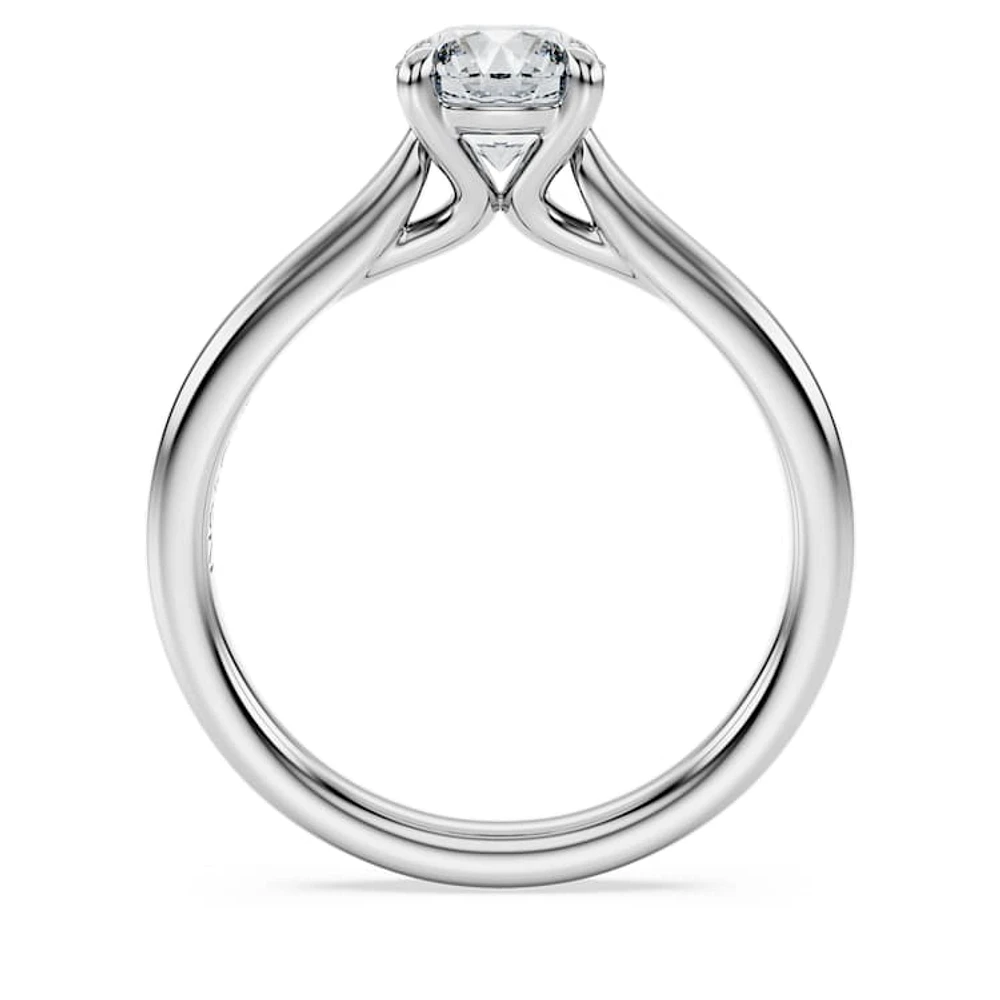 Eternity solitaire ring, Lab-grown diamonds 1 ct tw, Round cut, 14K white gold by SWAROVSKI