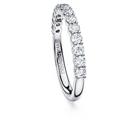 Eternity band ring, Lab-grown diamonds 0.5 ct tw, Round cut, 14K white gold by SWAROVSKI