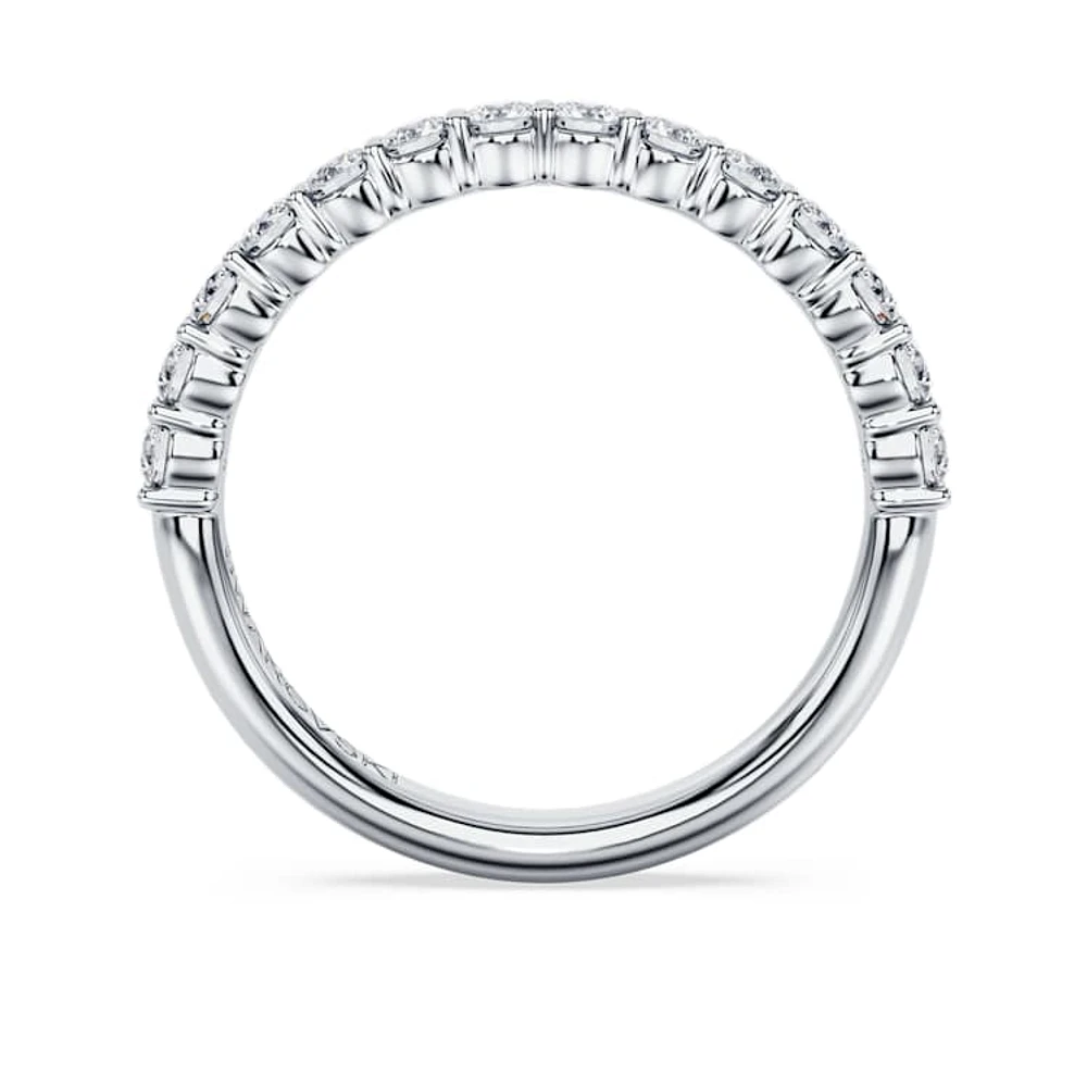 Eternity band ring, Lab-grown diamonds 0.5 ct tw, Round cut, 14K white gold by SWAROVSKI