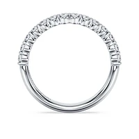 Eternity band ring, Lab-grown diamonds 0.5 ct tw, Round cut, 14K white gold by SWAROVSKI