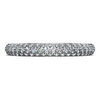 Eternity band ring, Lab-grown diamonds 0.75 ct tw, Round cut, 14K white gold by SWAROVSKI