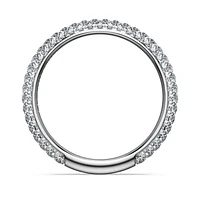 Eternity band ring, Lab-grown diamonds 0.75 ct tw, Round cut, 14K white gold by SWAROVSKI