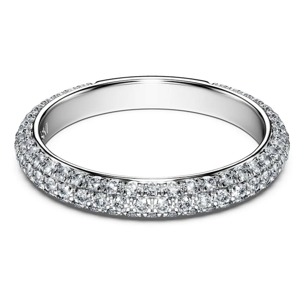 Eternity band ring, Lab-grown diamonds 0.75 ct tw, Round cut, 14K white gold by SWAROVSKI