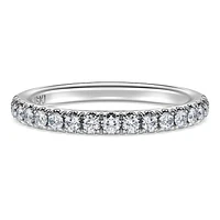 Eternity band ring, Lab-grown diamonds ct tw, Round cut