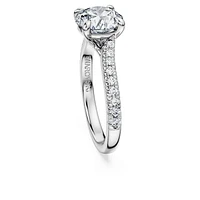 Eternity solitaire ring, Lab-grown diamonds 2.25 ct tw, Round cut, 14K white gold by SWAROVSKI