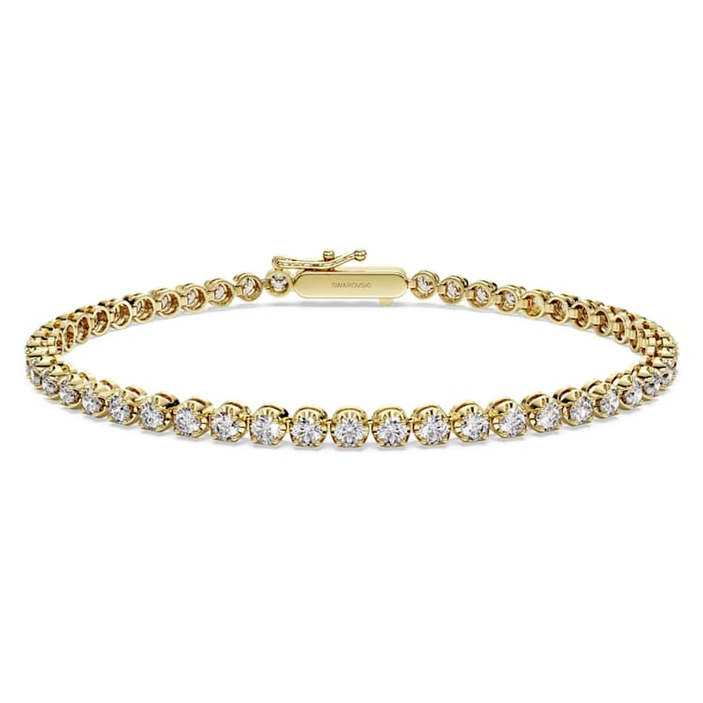 Eternity Tennis bracelet, Lab-grown diamonds ct tw, Round cut