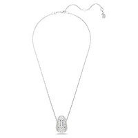 Sublima pendant, Round cut, White, Rhodium plated by SWAROVSKI