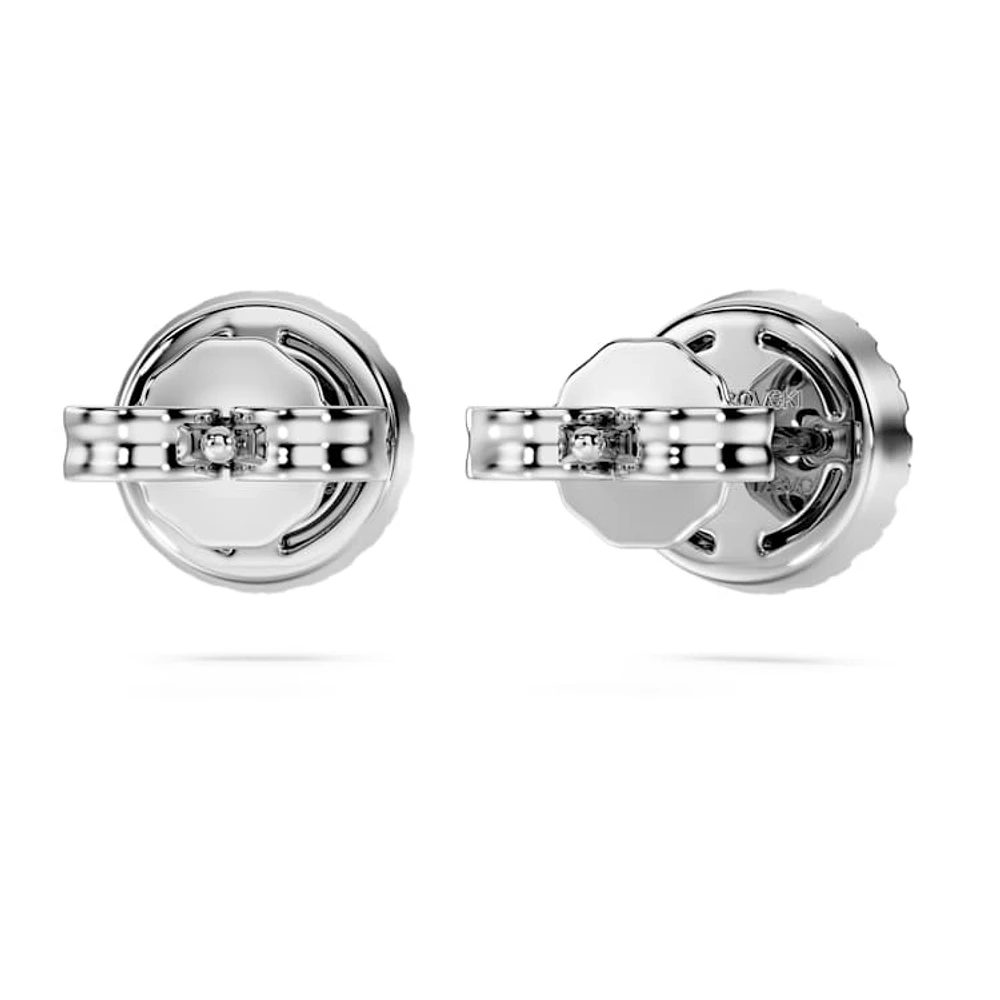 Eternity halo stud earrings, Lab-grown diamonds ct tw, Round cut