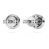 Eternity halo stud earrings, Lab-grown diamonds ct tw, Round cut