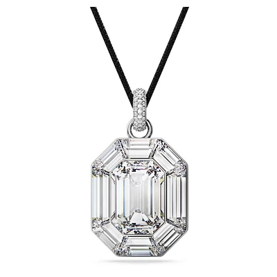 Lucent pendant, Octagon cut, White by SWAROVSKI