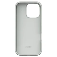 High smartphone case, iPhone® 16 Pro, Silver Tone by SWAROVSKI