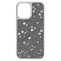 High smartphone case, Scattered design, iPhone® 16, Silver Tone by SWAROVSKI