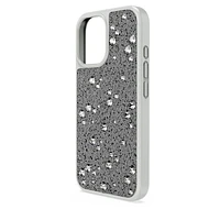 High smartphone case, Scattered design, iPhone® 16, Silver Tone by SWAROVSKI