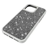 High smartphone case, Scattered design, iPhone® 16 Pro Max, Silver Tone by SWAROVSKI