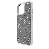 High smartphone case, Scattered design, iPhone® 16 Pro Max, Silver Tone by SWAROVSKI