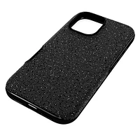 High smartphone case, iPhone® 16, Black by SWAROVSKI