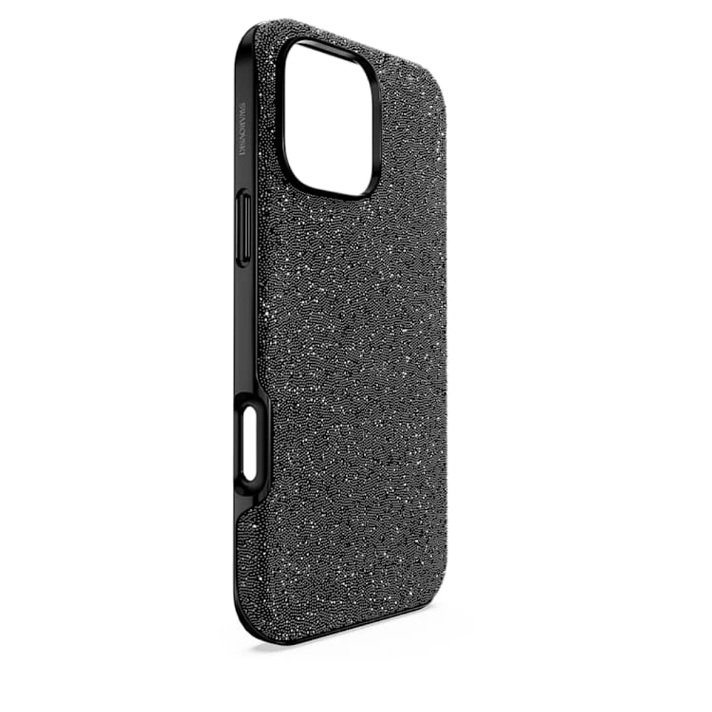 High smartphone case, iPhone® 16 Pro Max, Black by SWAROVSKI