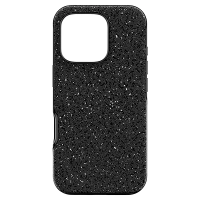 High smartphone case, iPhone® 16 Pro, Black by SWAROVSKI