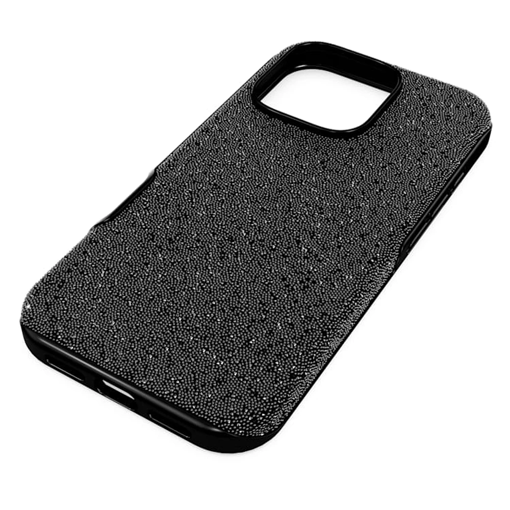 High smartphone case, iPhone® 16 Pro, Black by SWAROVSKI